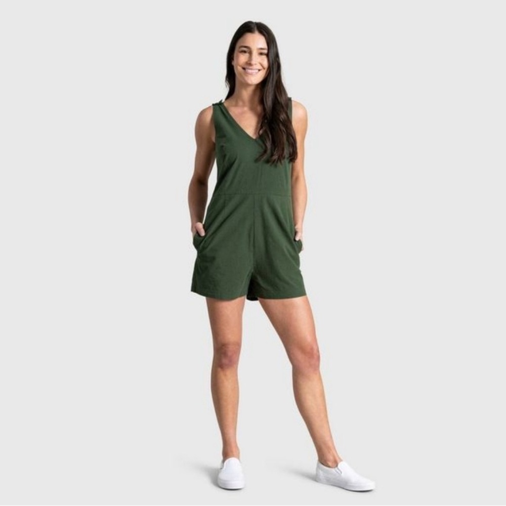 Green Sleeveless Jumpsuit